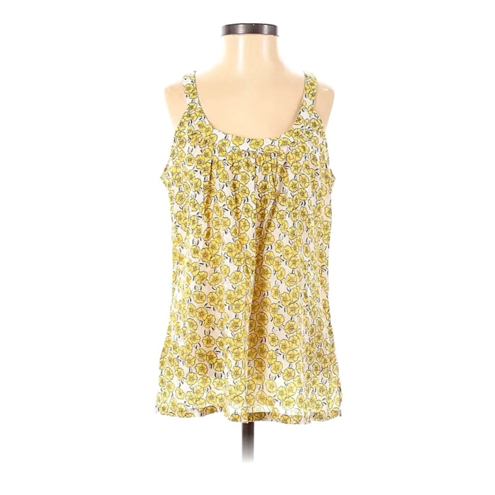 Layla Yellow Floral Print Summer Top Size S